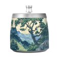 thumbnail image 7 of Yayeee Ashtray with Lid for Cigarette Smokeless Stainless Steel Home Ash Holder, Retro Tree, 7 of 7