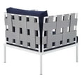 thumbnail image 5 of Modway Harmony 10-Piece  Sunbrella® Outdoor Patio Aluminum Sectional Sofa Set in Gray Navy, 5 of 10