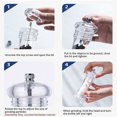 thumbnail image 5 of Jinsinto Salt and Pepper Grinder, Set of 2 Adjustable Ceramic Grinder, Transparent Acryl Salt and Pepper Shakers for Kitchen Restaurant Picnic 6 Inches,, 5 of 5