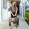 thumbnail image 7 of 3 Ring Zipper Binder with Shoulder Strap Waterproof Trapper Keeper 2 Inch D-Ring 500 Sheets Capacity Cute Snowman in Clothes, 7 of 7