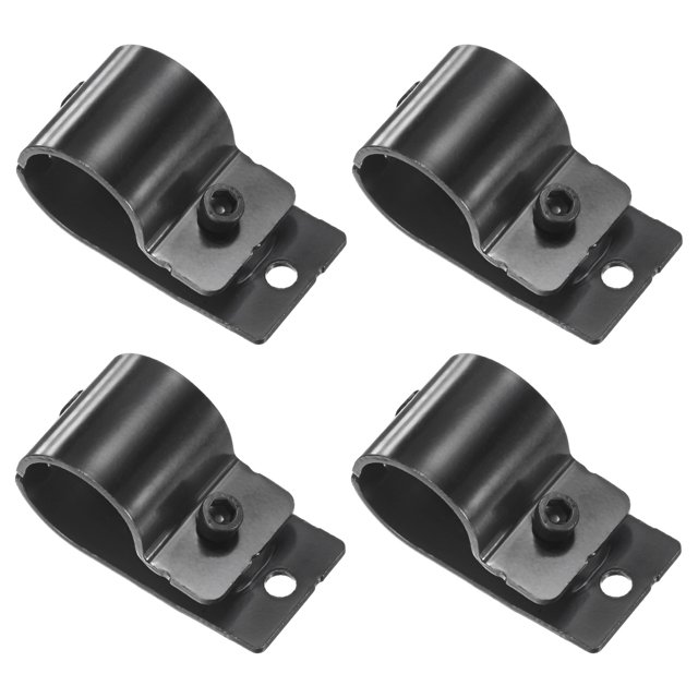 Uxcell 4-Pack Conector de Tubería Estructural, Abrazaderas de Fijación de Tubería de Acero para Tubería OD de 1.1" o 28MM