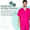 thumbnail image 7 of M&M SCRUBS Solid Men Scrub Set, Men Medical Uniforms 201 (HOT PINK), 7 of 7