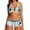 White, variant on High Waisted Bikini Set for Women Floral Print 2 Piece Swimsuit No Padding Summer Beach Swimwear for Water Sports Bathing Suit