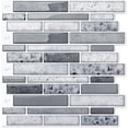 thumbnail image 1 of Azulejos Adhesivos para Pared, Salpicadero de Cocina de Vinilo, Adhesivo de Pared de Mármol, 30x30cm, Gris Rojo Verde MX-0133513FYD, 1 of 5