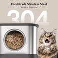 thumbnail image 5 of FURCLAN Automatic Pet Feeder, 5L/20 Cups, for 2 Cats, Timer, Voice Function, 2 Stainless Steel Bowls, Black, 5 of 14
