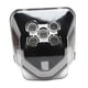 thumbnail image 5 of Faro de motocicleta,Conjunto de faro de motocicleta profesional 12V DC,Faro de motocicleta,luz de espejo redonda doble,Montaje de faro delantero del motor Fácil instalación,Piezas de, 5 of 8