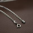 thumbnail image 3 of K-KED Solid 925 Sterling Silver Chain Men Women 2mm Rolo Circle Link Necklace 19.7inch, 3 of 5