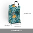 thumbnail image 3 of Vsdgher Tropical Leaves Print Square Laundry Bag Large Collapsible Dirty Clothes Bags With Handles Waterproof Essentials Storage For College Dorm, Family, 3 of 6