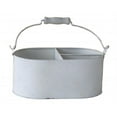 thumbnail image 1 of Cheungs Rattan FP-3611 Metal pot with 3 Separated sections - Shabby White, 1 of 1