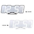 thumbnail image 2 of Yeacher Upgraded 3D Wireless Remote Digital RGB LED Alarm Clock USB Powered Time/Temperature/Date Display 115-Color Changing 3-Level Brightness Sound Control Humidity/Countdown/Snoozing Functions Wall, 2 of 7