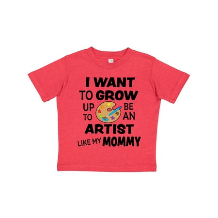 

Inktastic I Want To Grow up To Be an Artist Like My Mommy Gift Toddler Boy or Toddler Girl T-Shirt