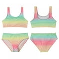 thumbnail image 4 of BULLPIANO Toddler Girl Swimsuit Swimsuit Bathing Suits Bikini Set Bathing Suit Swimwear 2 Pcs Set, 4 of 6
