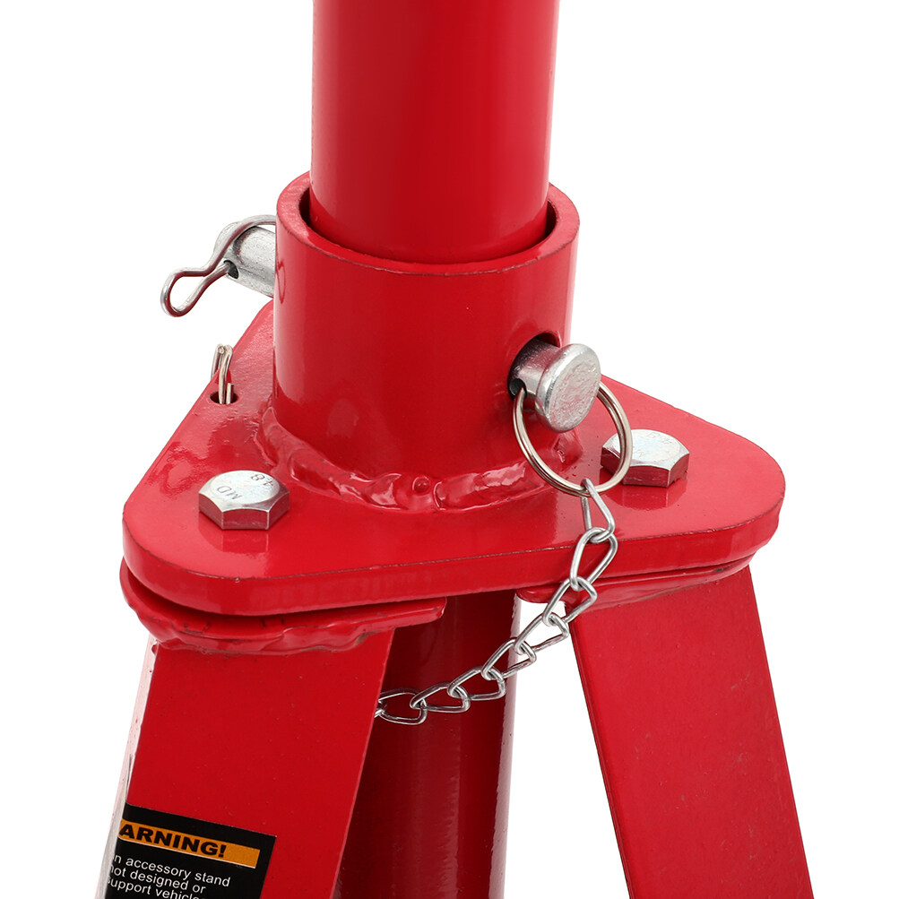 Cciyu RED Steel Jack Stands Car Emergency Low Profile Lift Hand Tool Adjustable