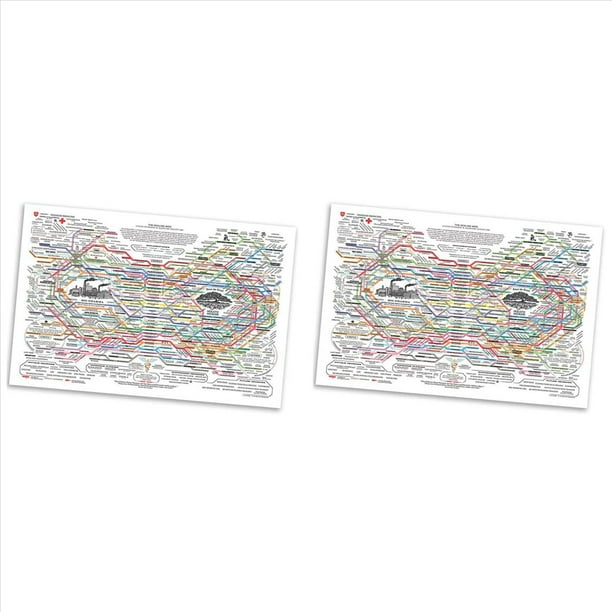2X Póster de la Red Curativa, Gráfico de Naturales, Impresión en Lienzo, Arte de Pared, Póster Horizontal, Impresión de Carteles de Salud Mental