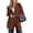 Brown, variant on PRETTYGARDEN Women's Long Cardigans Hooded Chunky Sweaters Cozy Knit Jacket, Button up, Loose Fit, Pockets, Fall Coats, Trendy Casual, Going Out, Holiday Outfits, Winter Clothing