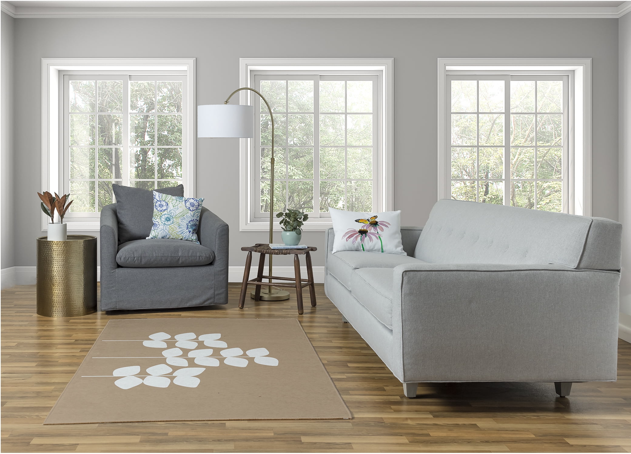 Simply Daisy Botanical Blooms Floral Area Rug, 4' x 6'