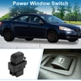thumbnail image 2 of Interruptor de ventana eléctrica Unique Bargains para el lado trasero del pasajero para Pontiac G6 Solstice 2006-2009 Negro, 2 of 7