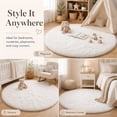 thumbnail image 6 of Sanmadrola Super Soft Shaggy Rugs Fluffy Carpets 2.6X2.6 Feet, Indoor Modern Plush Area Rugs for Living Room Bedroom Kids Room Nursery Home Decor, Upgrade Anti-skid Durable Rectangular Fuzzy Rug, 6 of 9