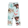 thumbnail image 4 of Xecao Cute Pug Dogs Women's Straight Lounge Pajama Pants: The Epitome of Relaxed Sleepwear, 4 of 9