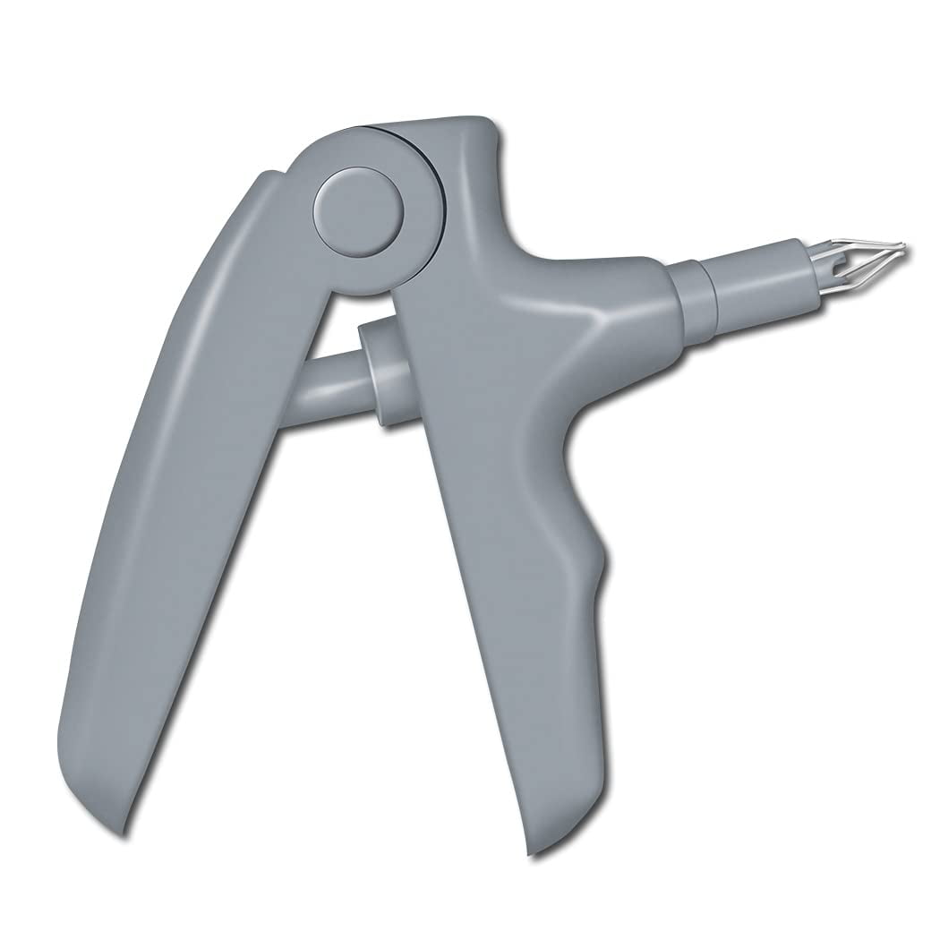 Dental Elastic Rubber Bands Placers, Orthodontic Ligature Gun Tools for ​Braces Plastic Orthodontic Elastic Placers (Gray)