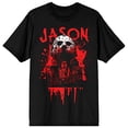 thumbnail image 6 of Friday the 13th Jason Voorhees Men's Black Graphic T-shirt - S, 6 of 7