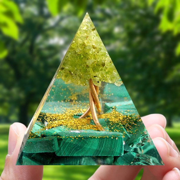Pirámide De Orgón Ogan Pyramid Energy Tree of Life Crystal Energy Tower Healing Reiki Chakra