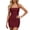 Red, variant on Yeaiivve Halter Sleeveless Dress for Women Short Bodycon Summer Tennis Dress With Built In Shorts Stretch Bandeau Golf Mini Dresses Purple,S