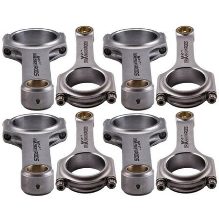 Maxpeedingrods Forged 4340 EN24 H-Beam Connecting Rods for Chevrolet LS Series V8 engine 6"