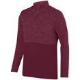 thumbnail image 1 of Shadow Tonal Heather 1/4 Zip Pullover 3Xl Maroon, 1 of 1
