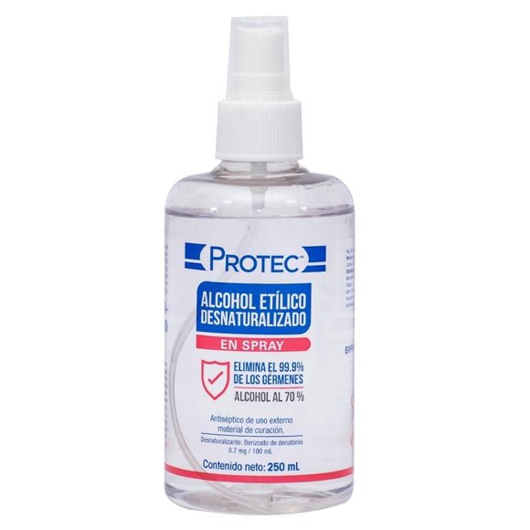 Alcohol Protec etílico desnaturalizado spray 250 ml