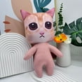 thumbnail image 5 of Cuddly Plushie Throw Pillow Plush Soft Stuffed Felines for Play Used for Home Decors, 5 of 9
