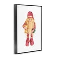 thumbnail image 3 of Stupell Industries Santa's Elf with Teddy Bear Black Framed Giclee Art, design by Nancy Overton, 18 x 12, 3 of 8