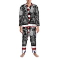 thumbnail image 3 of Balery Home Of The Free Because Of The Brave Pattern Pajama Sets for Men Long Sleeve 2 Piece Sleepwear Loungewear Sets Soft PJ's with Pockets Long Sleeve Comfy Pj Sets-XX-Large, 3 of 7