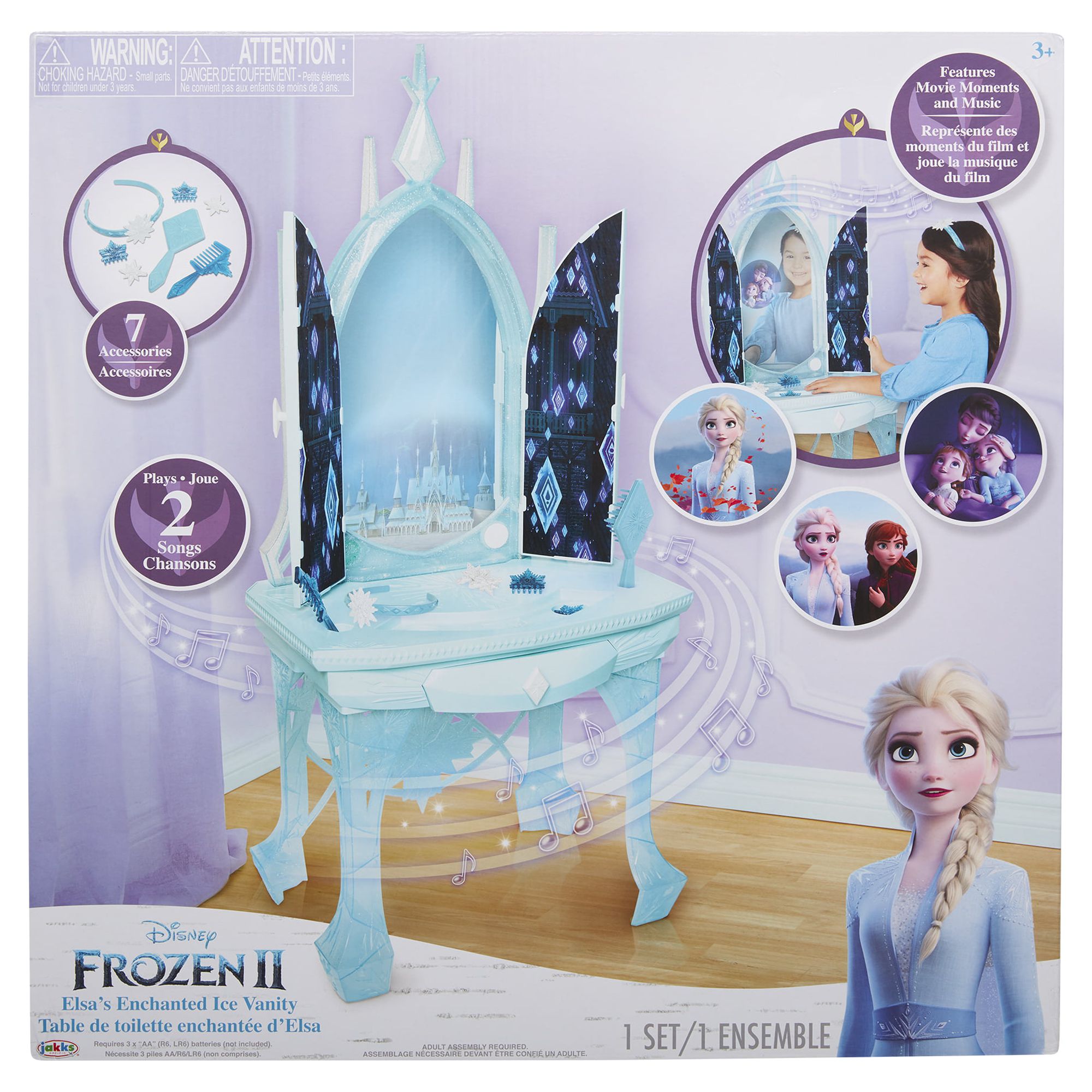 Disney Frozen 2 Elsa's Enchanted Ice Vanity Includes Lights Iconic Story Moments & Plays "Vuelie" and "Into the Unknown" For Ages 3+ - image 3 of 6