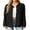 01-Black, variant on JWD Women's Blouses Long Sleeve Knitted Shacket Jacket Lightweight Button-Down Shirts Black L