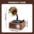 thumbnail image 3 of MOQIN Retro Record Player Shaped Bluetooth Speaker Vintage Record Player with Bluetooth Output Retro Record Player Turntable Bluetooth Speaker Portable Wireless Speaker Vintage Music, 3 of 9