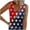Independence day shirt#3, variant on Homenesgenics Independence Day Shirt Women's Tank Tops for Women New Summer V-neck Sleeveless Casual Printed Button Up T-shirt
