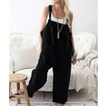 thumbnail image 2 of Seyurigaoka Women Loose Overalls Sleeveless Straps Wide Leg Vintage Jumpsuit, 2 of 4