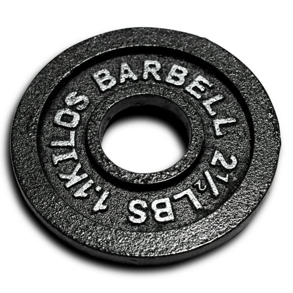 CAP Barbell Olympic Cast Iron Weight Plates, 2.5-100 lbs, Single