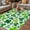 Green White, variant on Saint Patrick's Day Outdoor Rug for Patio/Deck/Porch, Non-Slip Large Area Rug 4 x 6 Ft, Spring Farmhouse Botanical Clovers Indoor Outdoor Rugs Washable Area Rugs, Reversible Camping Rug Carpet Runner