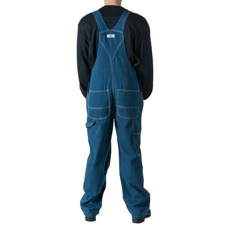 Liberty Men's and Big Men's 100% Cotton Stonewashed Denim Bib Overall