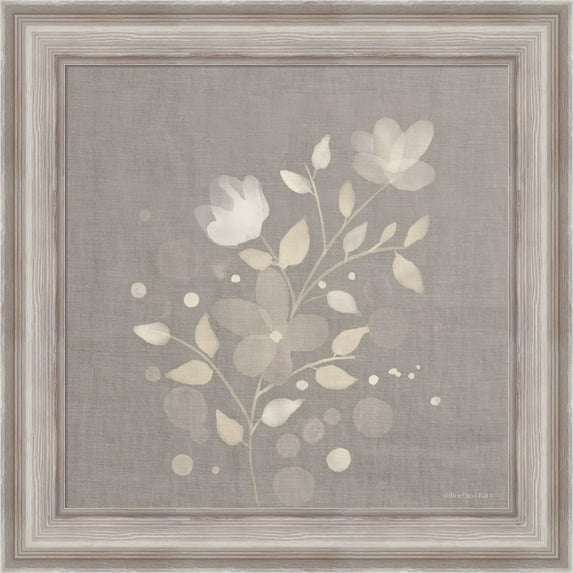 Great Art Now Flower Bunch on Linen I by Bluebird Barn, Framed Wall Art, 20W x 20H