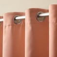 thumbnail image 5 of TOWN & COUNTRY LUXE Oslo Double Layer Indoor Curtains, Room Darkening and Sheer, Grommet Top, Energy Efficient, 2-Pack Set, 52"x108", Clay, 5 of 12