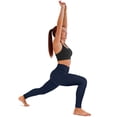 thumbnail image 3 of Rosvigor Womens Yoga Leggings Pants No Front Seam High Waisted Workout Leggings Tummy Control Yoga Pants for Gym Running, 3 of 7