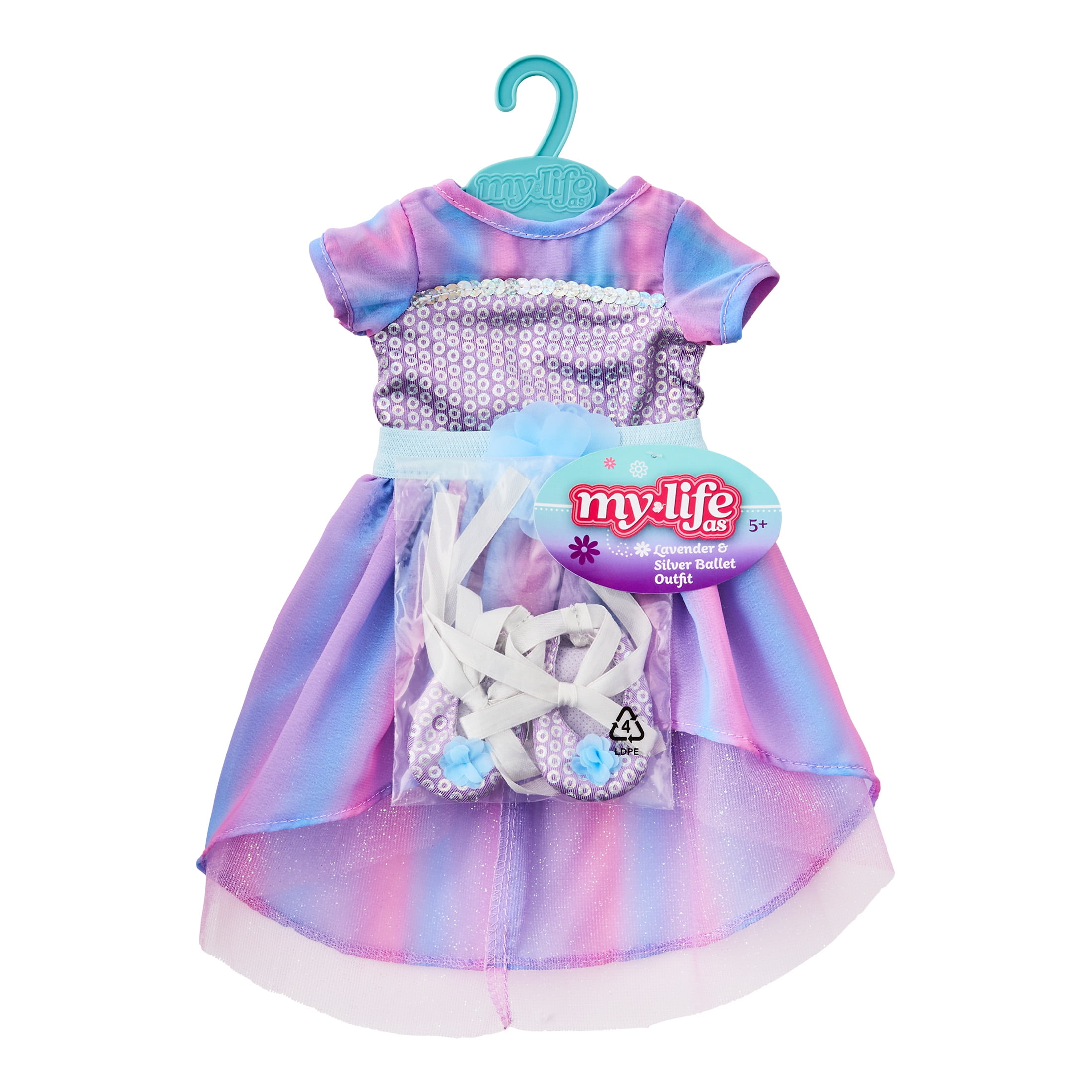 My Life As Lavender & Silver Ballet Outfit for 18” Doll