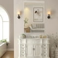 thumbnail image 2 of ANYHI 48" x 32" White Modern Bathroom Wall Mirror, 2 of 9