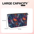 thumbnail image 4 of Picia Tropical Flower Printed Leather Travel Toiletry Bag,Cosmetic Organizer, Makeup Travel Bag, Durable Travel Pouch, Compact Toiletry Bag, Travel Accessories, 4 of 6