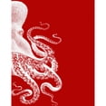 thumbnail image 3 of Fab Funky 20x24 Black Modern Framed Museum Art Print Titled - Octopus Red and White b, 3 of 5