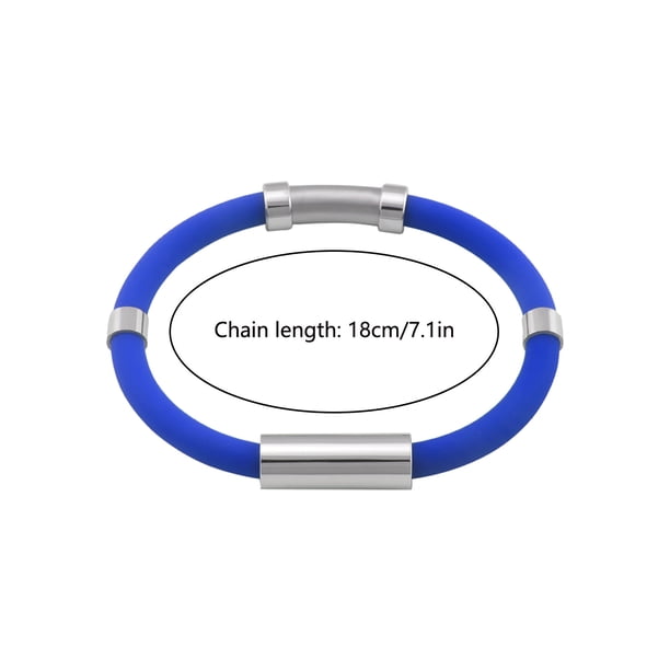 Pulsera antiestática Ion negativo Gel de sílice Metal Balance Energy Pulsera deportiva Wmkox8yii jkg4124