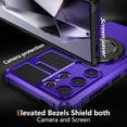 thumbnail image 2 of Case for Galaxy S24 Ultra,Military Built-in 360 Degree Rotatable Magnetic Kickstand Heavy Duty Drop Protection Shockproof Phone Case for Samsung Galaxy S24 Ultra, (Purple), 2 of 10